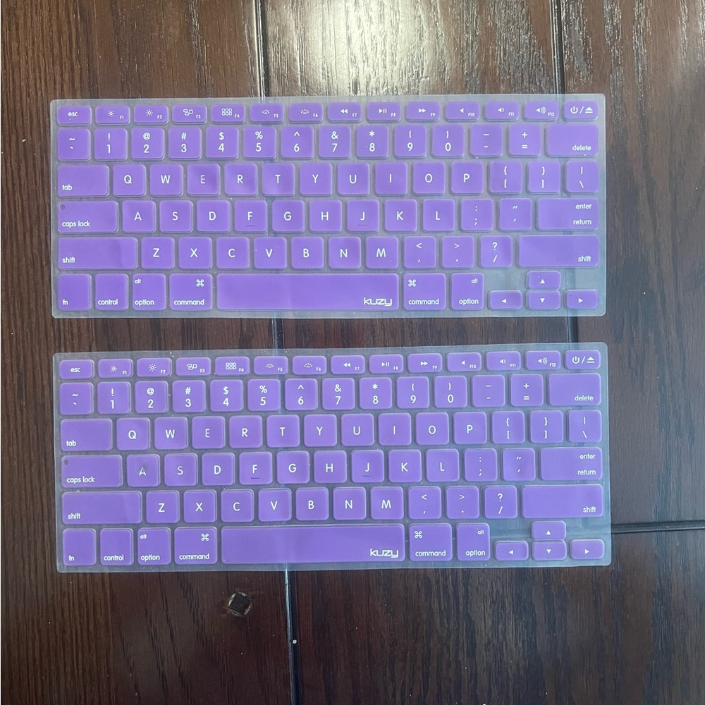 Kuzy Purple Silicone Keyboard Skin - Set of 2